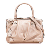グッチ スーキー ハンドバッグ ショルダーバッグ 2WAY 247902 ベージュ ピンクベージュ レザー レディース GUCCI 【中古】